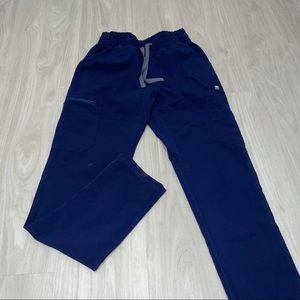 Navy Figs High Waisted Yola Skinny Scrub Pant XXS
